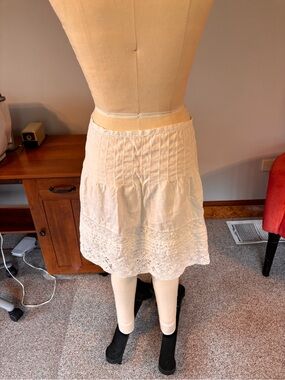 Juicy Couture White Lace-Trim Skirt